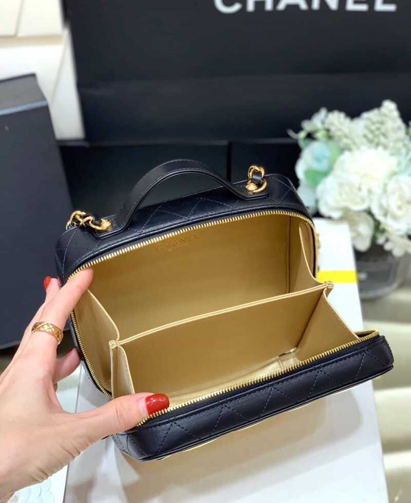 Chanel 2021镜面土豪金化妆包 AP2900 - Image 2