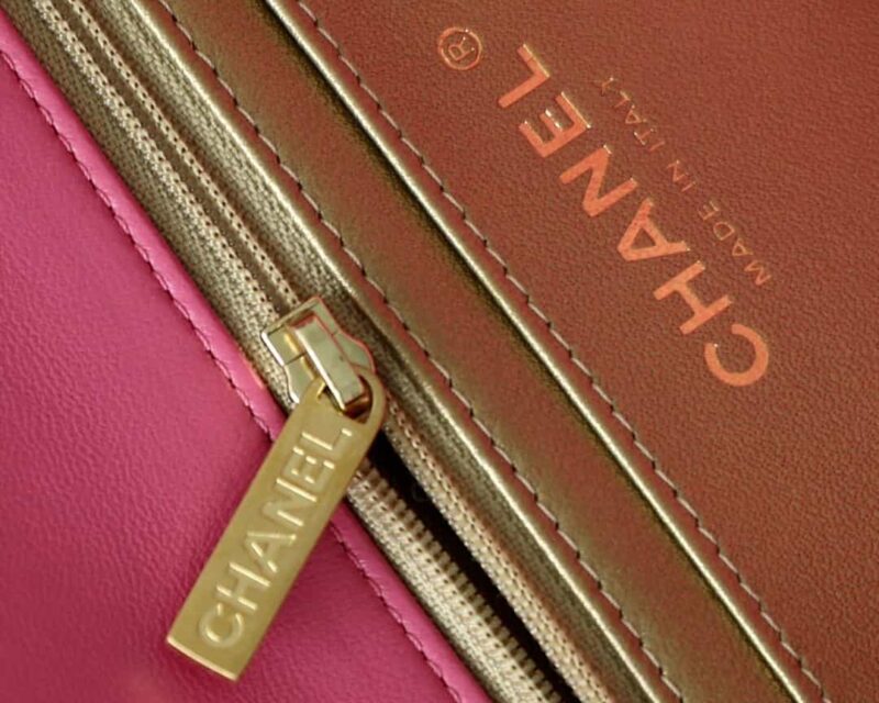 Chanel Flap Bag CF Mini羊皮方胖子金球包 AS1786玫红 - Image 2