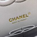 Chanel香奈儿 CF25 Classic flap bag A01112斑鸠灰羊皮金扣