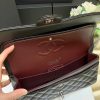 Chanel香奈儿 CF25 Classic flap bag A01112黑色羊皮银扣