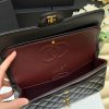 Chanel香奈儿 CF25 Classic flap bag A01112黑色羊皮金扣