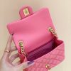 Chanel CF17 Classic flap bag CF宝石包 AS1786桃粉色