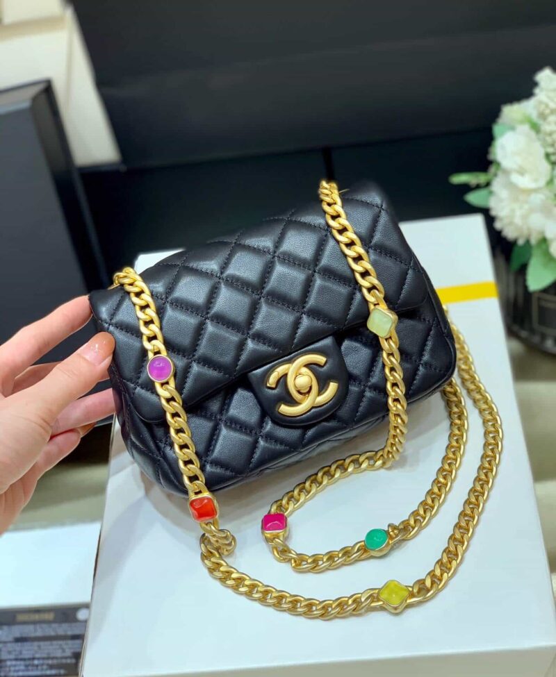 Chanel CF17 Classic flap bag CF宝石包 AS1786黑色