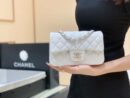 Chanel CF20大mini Classic flap bag A01116羊皮白色