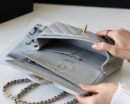 CHANEL CF23 Classic flap bag A01113球纹牛皮冰川灰
