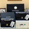 Chanel香奈儿 CF23 Classic flap bag A01113黑色球纹牛皮