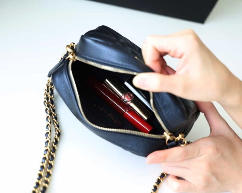 CHANEL 幻彩颗粒压花牛皮横款相机包 AS2856黑色 - Image 2