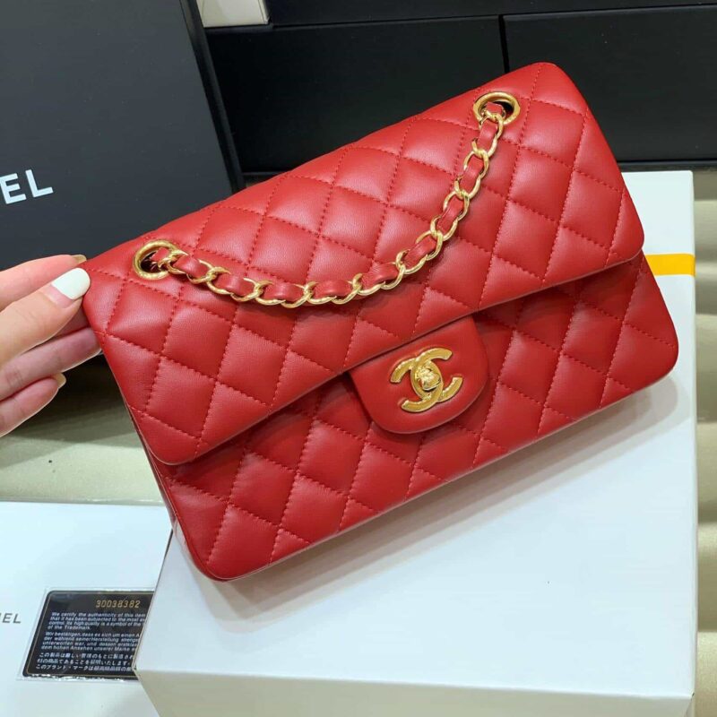 Chanel香奈儿 CF23 Classic flap bag A01113红色羊皮