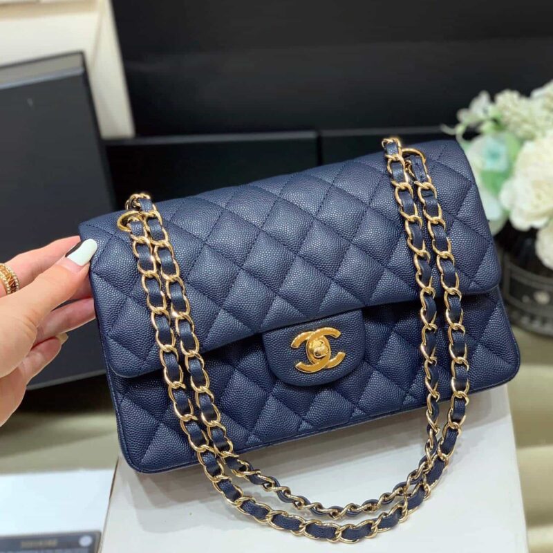 Chanel CF23 Classic flap bag A01113深蓝色