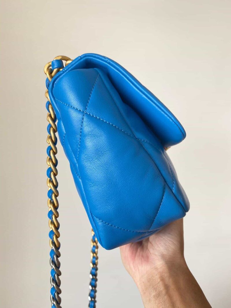 Chanel香奈儿 19 Flap Bag AS1160小号26CM蓝色 - Image 5