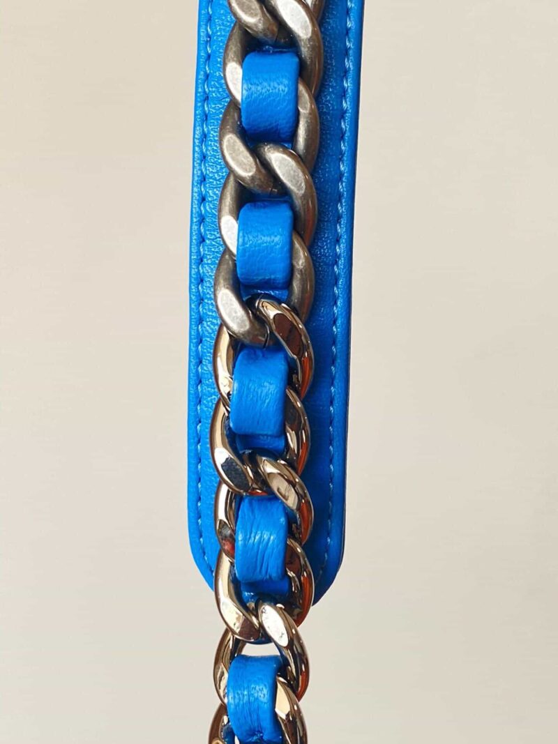 Chanel香奈儿 19 Flap Bag AS1160小号26CM蓝色 - Image 17