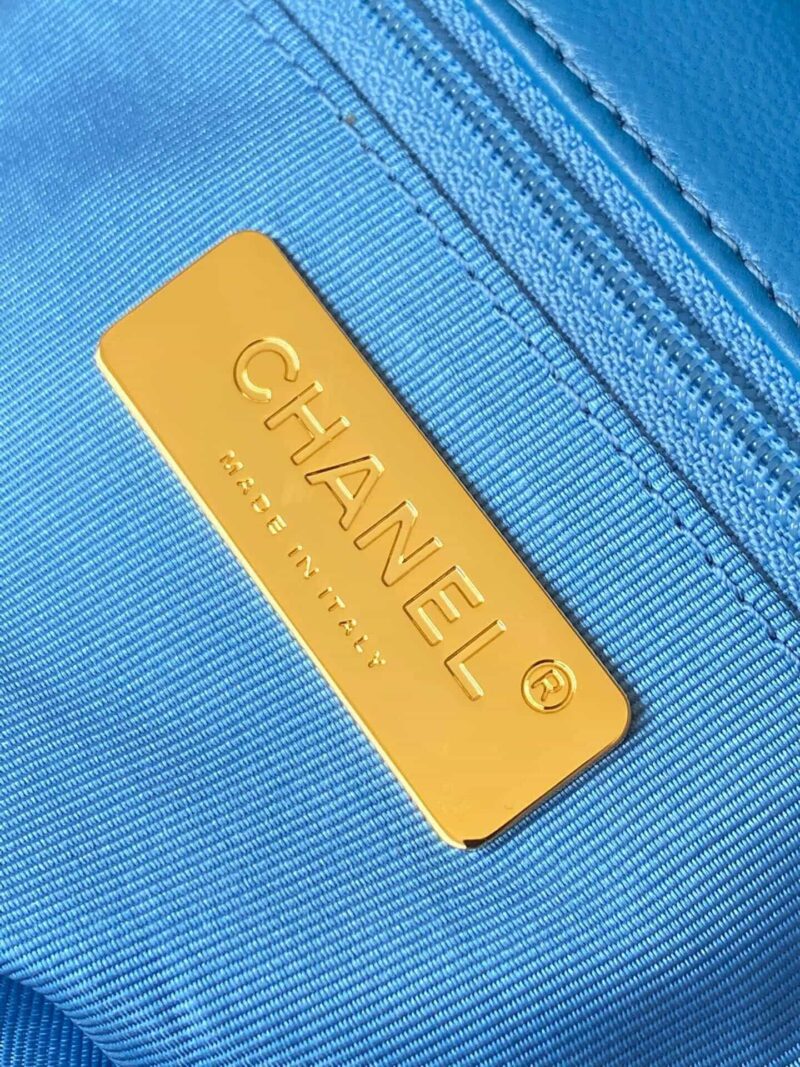 Chanel香奈儿 19 Flap Bag AS1160小号26CM蓝色 - Image 20