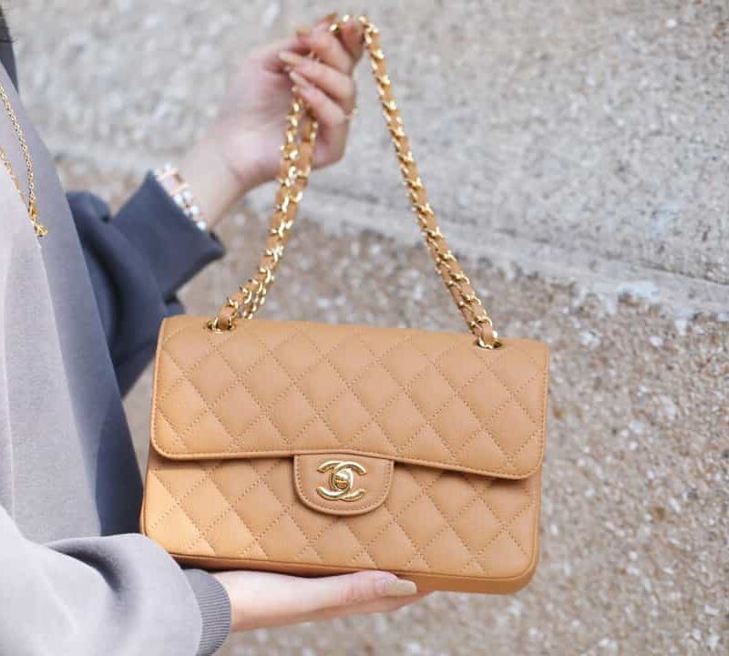 Chanel CF23 Classic flap bag A01113杏色
