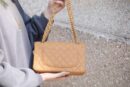 Chanel CF23 Classic flap bag A01113杏色
