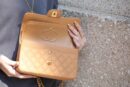 Chanel CF23 Classic flap bag A01113杏色