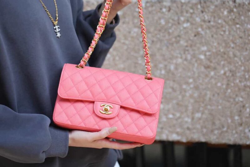 Chanel CF23 Classic flap bag A01113粉色 - Image 9