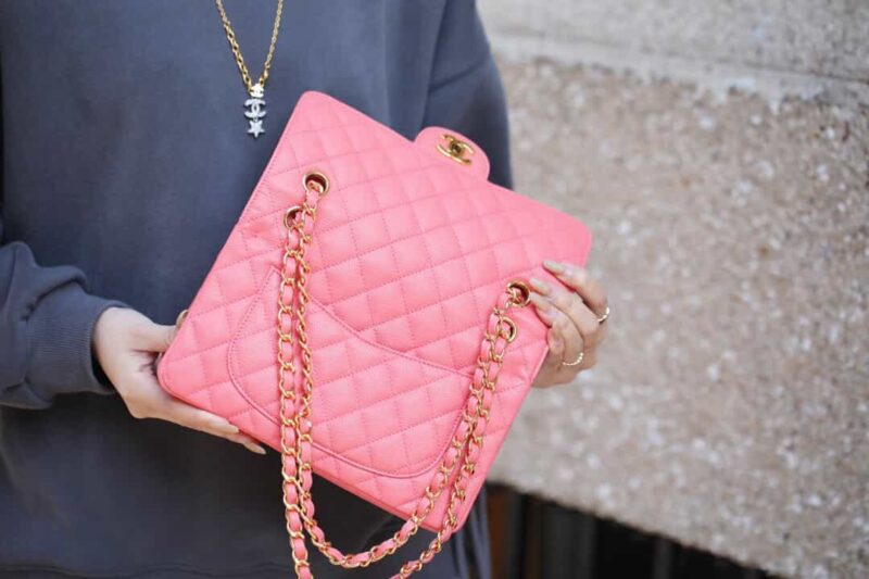 Chanel CF23 Classic flap bag A01113粉色 - Image 13