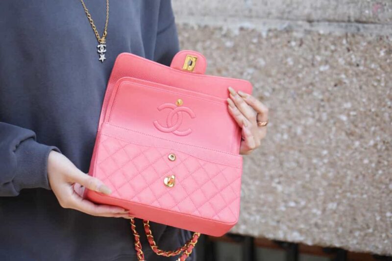 Chanel CF23 Classic flap bag A01113粉色 - Image 14