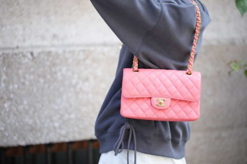 Chanel CF23 Classic flap bag A01113粉色
