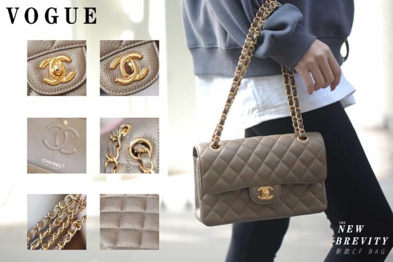 Chanel CF23 Classic flap bag A01113灰色 - Image 3