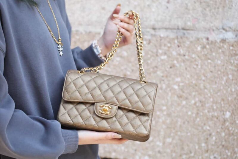 Chanel CF23 Classic flap bag A01113灰色