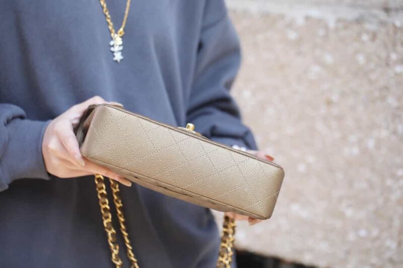 Chanel CF23 Classic flap bag A01113灰色 - Image 6