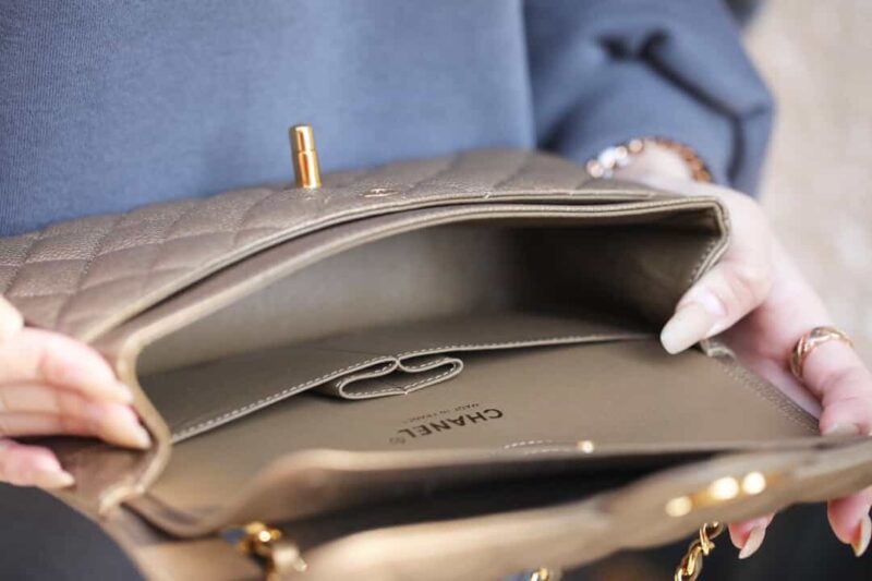 Chanel CF23 Classic flap bag A01113灰色 - Image 8