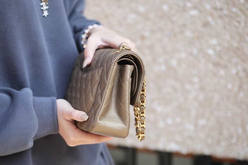 Chanel CF23 Classic flap bag A01113灰色 - Image 12