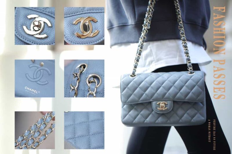 Chanel CF23 Classic flap bag A01113灰蓝 - Image 3
