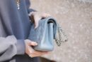 Chanel CF23 Classic flap bag A01113灰蓝
