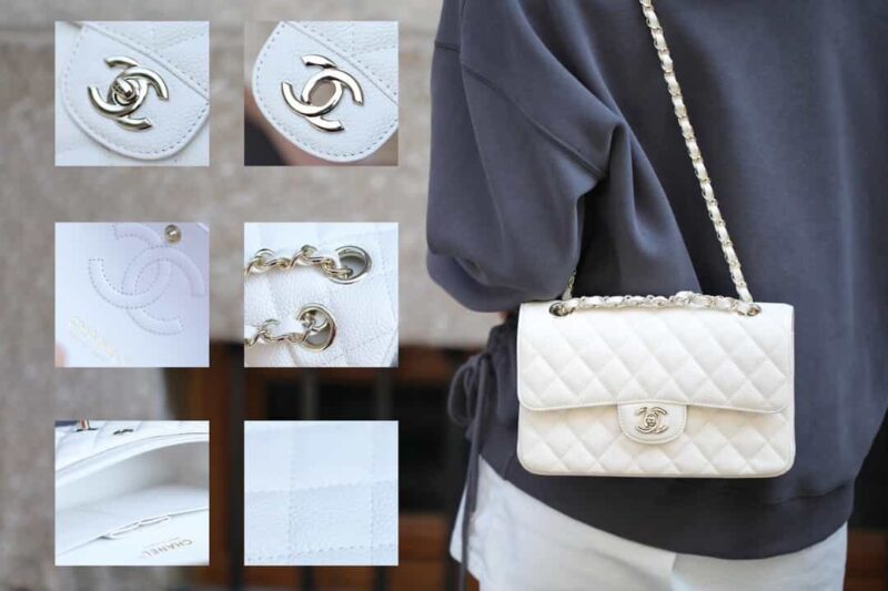 Chanel CF23 Classic flap bag A01113白色 - Image 3