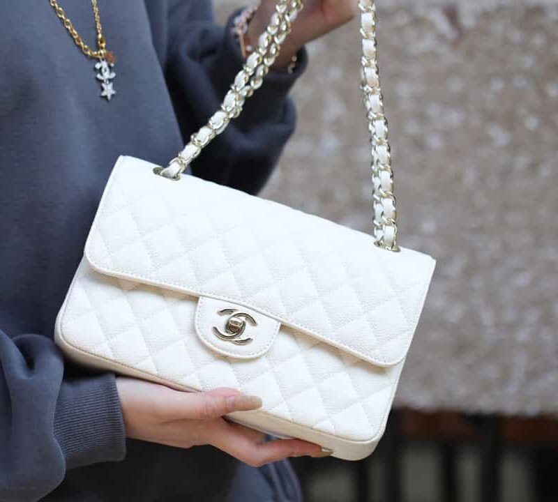 Chanel CF23 Classic flap bag A01113白色