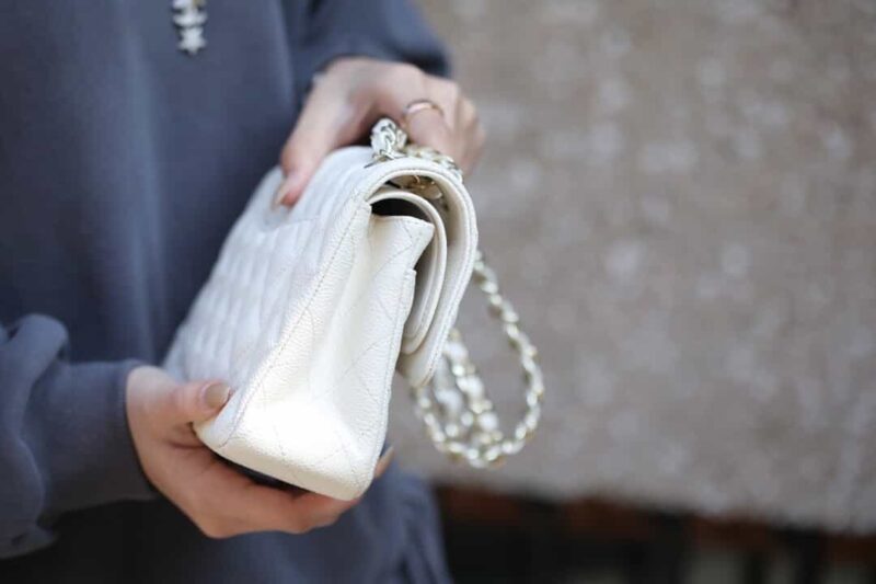 Chanel CF23 Classic flap bag A01113白色 - Image 5
