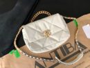 Chanel香奈儿 19 Flap Bag AS1160小号26CM白色