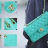 Chanel CF23 Classic flap bag A01113绿色