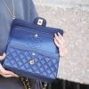 Chanel CF23 Classic flap bag A01113燕尾蓝
