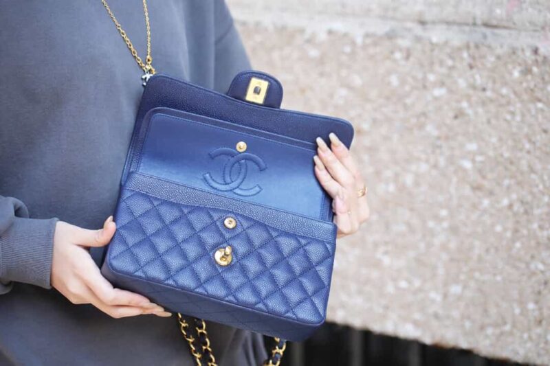 Chanel CF23 Classic flap bag A01113燕尾蓝 - Image 8