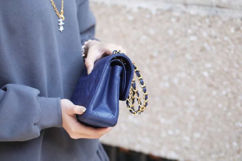Chanel CF23 Classic flap bag A01113燕尾蓝 - Image 10