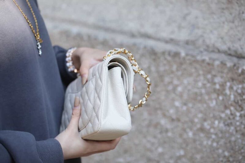 Chanel CF23 Classic flap bag A01113纯白 - Image 5