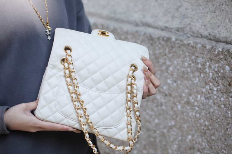 Chanel CF23 Classic flap bag A01113纯白 - Image 7