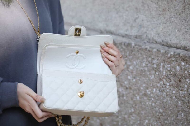 Chanel CF23 Classic flap bag A01113纯白 - Image 8