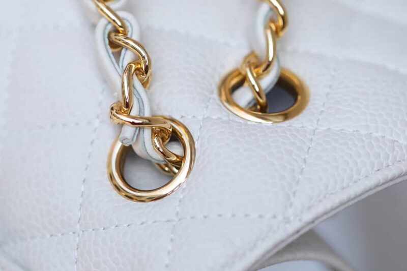 Chanel CF23 Classic flap bag A01113纯白 - Image 12