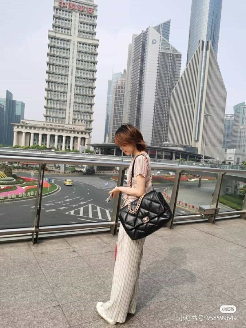 Chanel香奈儿 19 Flap Bag AS1162大号36CM黑色 - Image 6