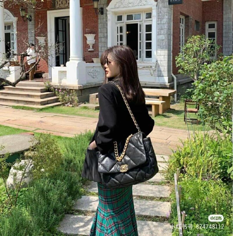 Chanel香奈儿 19 Flap Bag AS1162大号36CM黑色 - Image 7