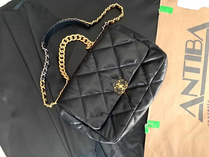 Chanel香奈儿 19 Flap Bag AS1162大号36CM黑色