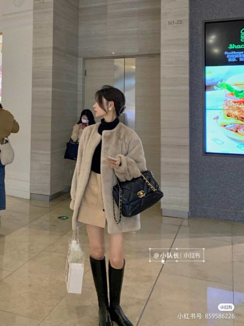 Chanel香奈儿 19 Flap Bag AS1161中号30CM黑色 - Image 5