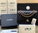 Chanel CF30CM羊皮Classic flap bag A58600黑色金扣