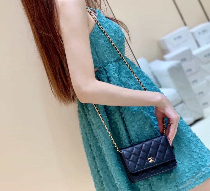 Chanel Mini woc经典款之Wallet on chain单肩斜挎链条包 AP1649 - Image 2