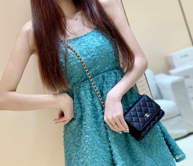Chanel Mini woc经典款之Wallet on chain单肩斜挎链条包 AP1649 - Image 3