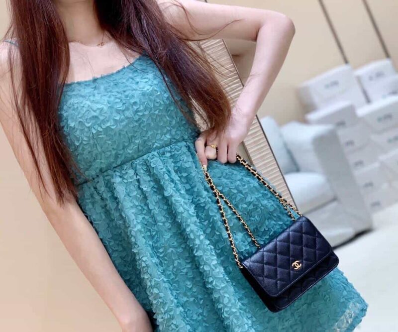 Chanel Mini woc经典款之Wallet on chain单肩斜挎链条包 AP1649 - Image 5